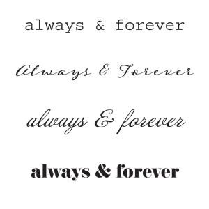 Always & Forever